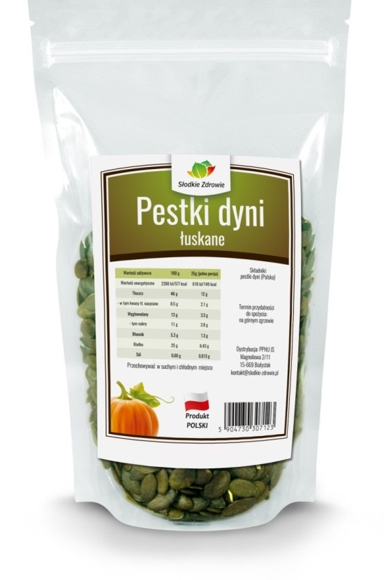 Pestki dyni - łuskane ciemne polskie - 1kg